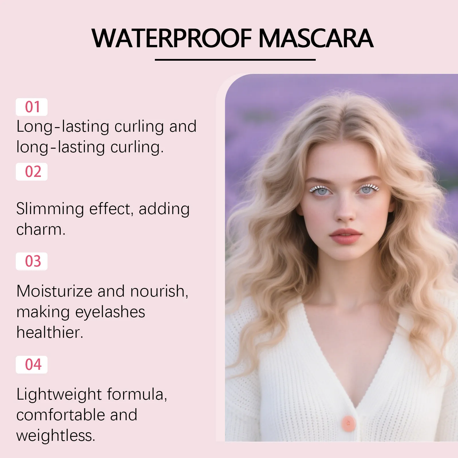 White Mascara Eyelashes Curling Liquid Long-Lasting Waterproof Natural Durable Extensions Makeup Eye Beauty Cosmetics Brush 5ml — image 6