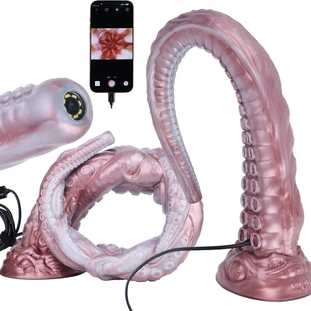 Plugue anal longo de silicone com função de endoscópio inteligente, ponto G, estimulação profunda, brinquedos sexuais, câmera, luz de LED, exploração corporal — image 2