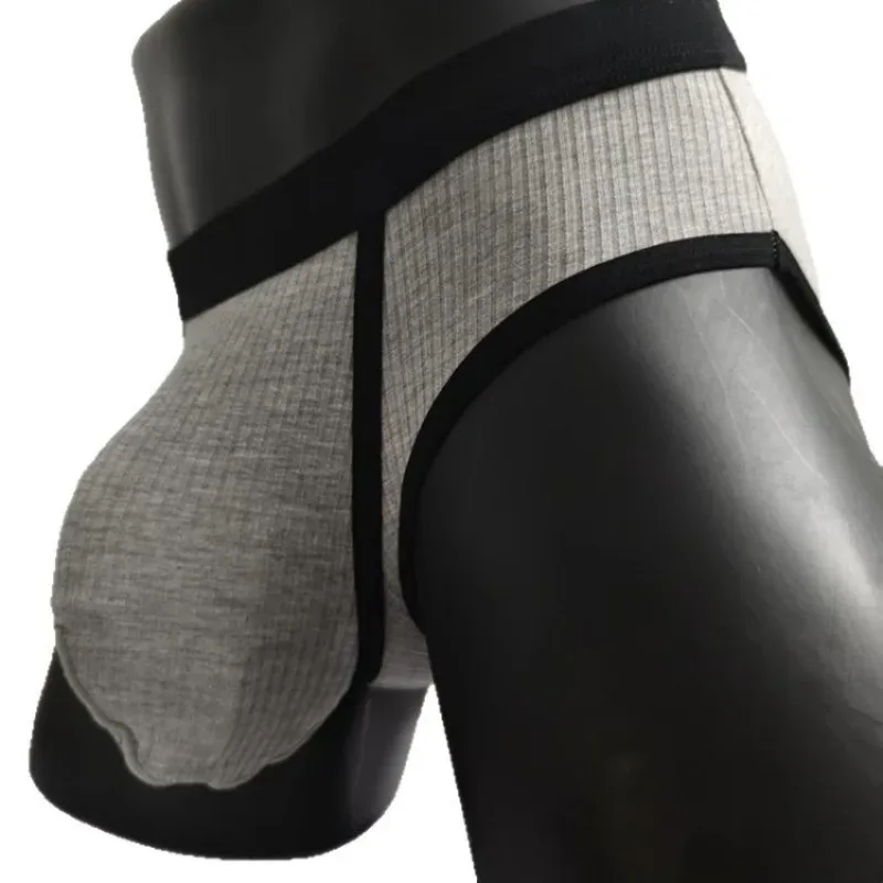 Cuecas masculinas com bolsos grandes são muito sexy. Roupa íntima esportiva masculina de grande espaço 3256810183240378 — image 3