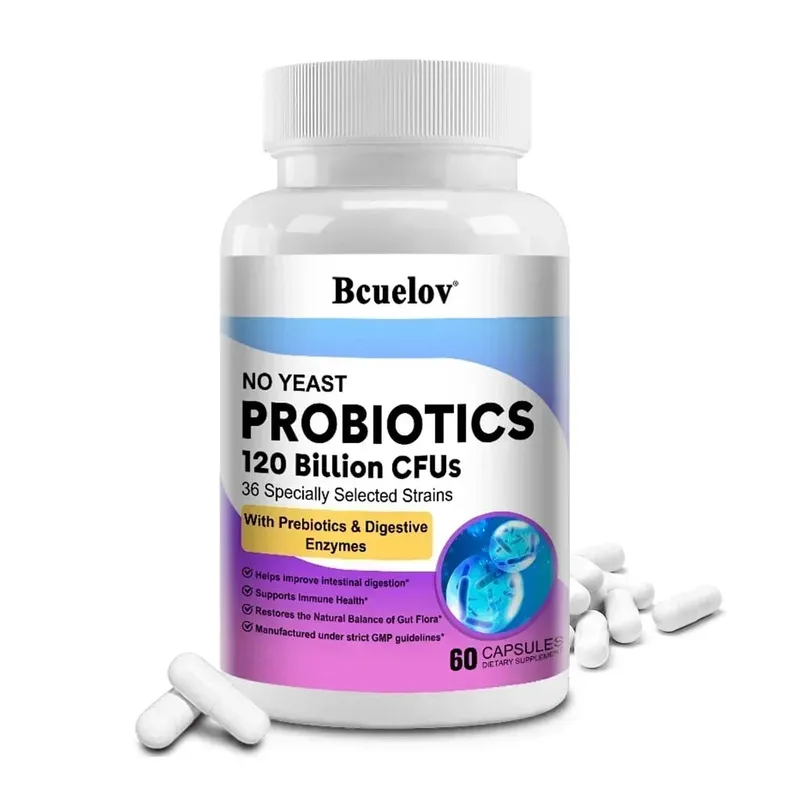 Probiotics 120 Billion CFU 36 Strains + Prebiotics + Digestive Enzymes Gut Digestion & Immune System Support Regulates Mood — image 8