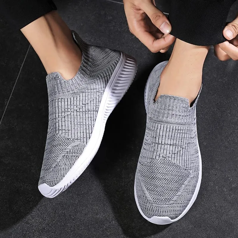 Mesh Men Shoes Breathable Sneakers Men Fashion Casual Walking Running Shoes Slip on Lightweight Mens Loafers Zapatillas Hombre — image 6