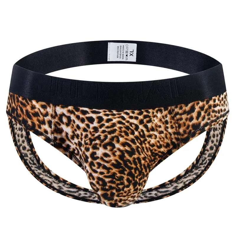Cuecas jockstrap com estampa de leopardo, cuecas sexy masculinas, roupa íntima, deslizamento, calzoncillos hombre, kinckers, cuecas gays — image 11