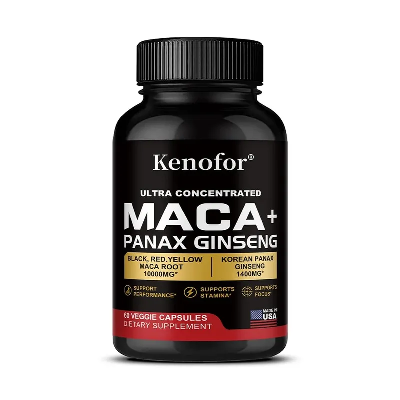 Organic Peruvian Maca Root Capsules - Black+Red+Yellow Blend for Energy & Performance Vegan Non-GMO Supplement for Men & Women — image 9