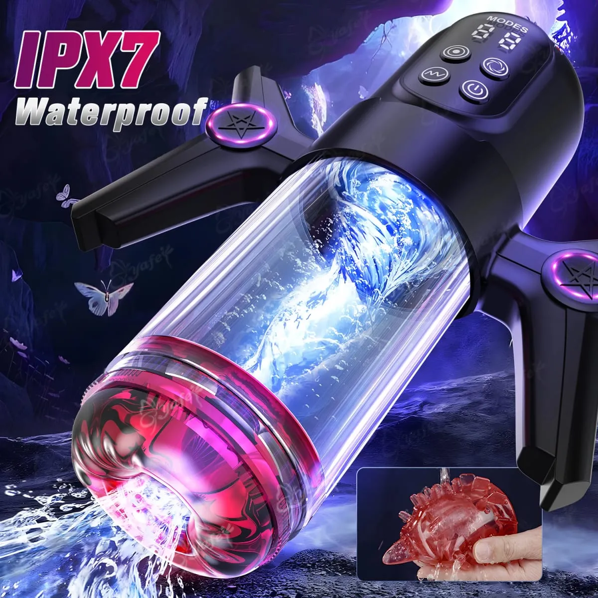 Awtomatikong Teleskopikong I-rotate ang Pagsususo ng Lalaking Blowjob Masturbator na may Handle LCD Penis Pump Pocket Pussy Mga Laruan ng Pang-adultong Pang-Sex para sa Mga Lalaki 18 — image 5