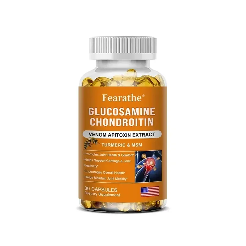 Glucosamina Condroitina Veneno de Abelha Cúrcuma e MSM - Ossos Articulação Antioxidante Suporte Digestivo Não-OGM — image 9