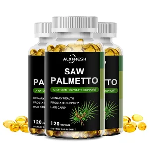 Alxfresh Health Supplement Health Supplement Natural Saw Palmetto תמצית תומכת קפסולות צמיחת הערמונית והשיער לגברים ולנשים