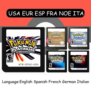 米国ユーロ FRA ITA NOE オーストラリア ESP NDS ゲームカートリッジポケモンブラックホワイトプラチナハートゴールドソウルシルバー DS 2DS 3DS コンソール用