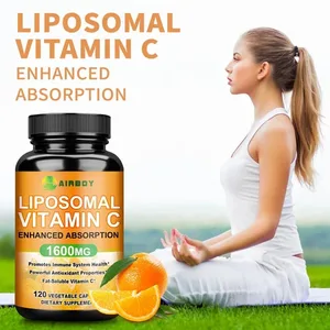 Liposomal Vitamin C 1600mg - Menggalakkan Pengeluaran Kolagen Sokongan Imun Antioksidan yang Kuat