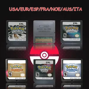 ポケモンシリーズ DS ゲームカートリッジ ダイヤモンド プラチナ パール ハートゴールド ソウルシルバー ブラック ホワイト 多言語対応 NDS/2DS用