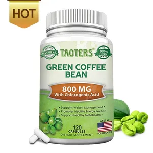 Supplément de perte de poids en grains de café vert 1200 mg - Stimule le métabolisme et l'endurance brûle la graisse du ventre