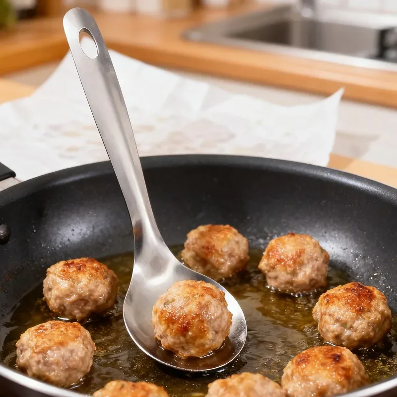 10/1 יחידות Creative Croquettes תבנית כפית קציצות בשר נירוסטה כלי עיתונות בשר נון-סטיק אביזרי מטבח כף קציצות