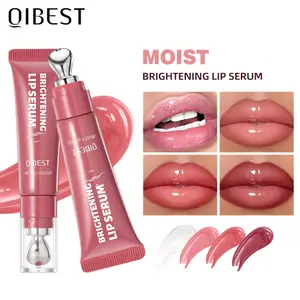 4 צבעים Mirror Pearl Fine Shimmering Pipe Hydrating Lip Gloss לחות קריסטל גלוס Lip Glaze איפור שפתיים שכבות