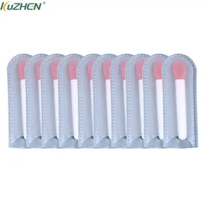 10pcs Silicone Lip Brush Set Small Makeup Brushes Lipstick Applicator Brushes For Lip Care Makeup Use