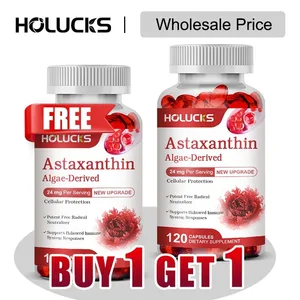 קנה 1 קבל 1 חינם! Astaxanthin 24mg Supplement for Skin & Eye Health Anti-Aging & UV Defense Reduces Eye Fatigue Non-GMO