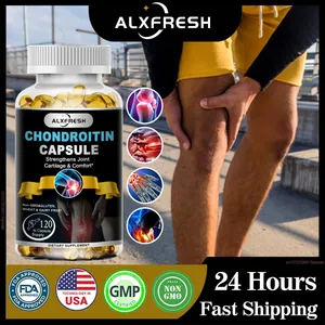 Alxfresh Chondroitin Glucosamine כמוסות כורכום טבלית לבריאות מפרק הברך עצם מהירה תוסף תזונה