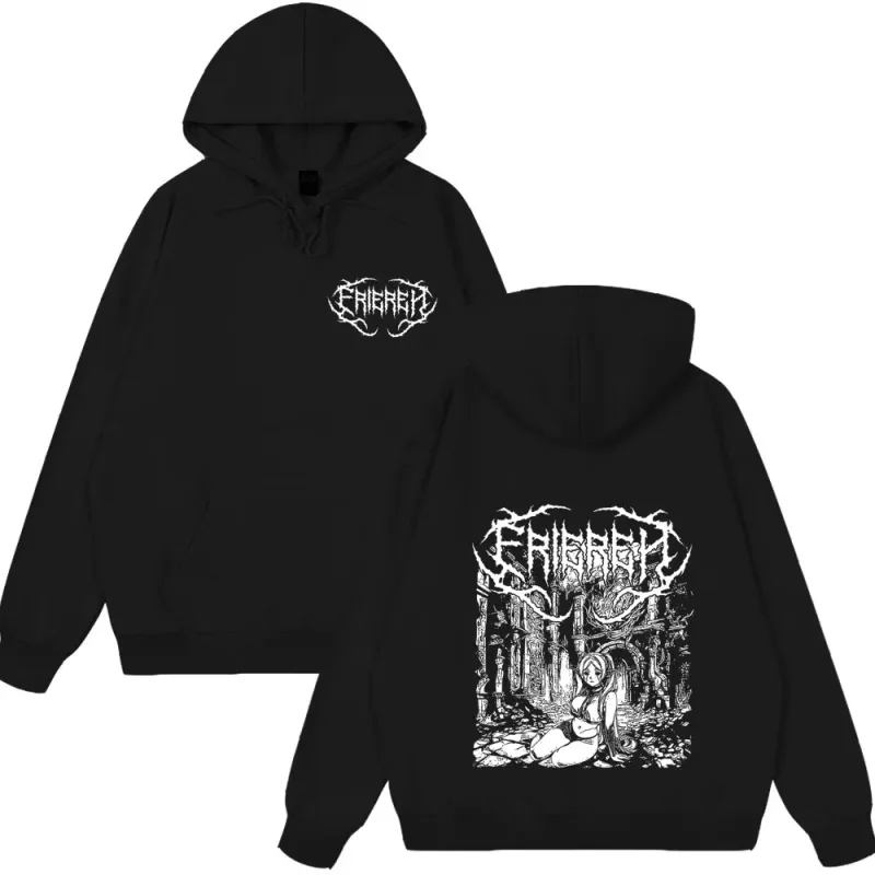 アニメ Frieren: 旅の終わりを超えて Tシャツ Frieren マンガゴシックパーカー男性女性服冬服ルーズスタイルストリート