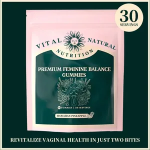 60 kappaletta elintärkeitä feminine Balance-kummia, jotka myyvät hyvin hoitavaa naisten suosikkilahjaa - havaijilaista ananasta