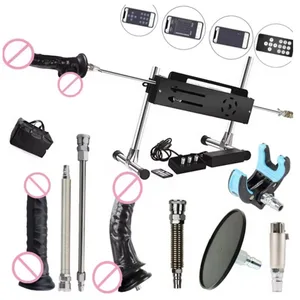 Aplicație și control cu fir și fără fir Turbo Gear Mașină puternică de sex cu jucării sexuale cu vibrator pentru adulți Produs sexual de masturbare