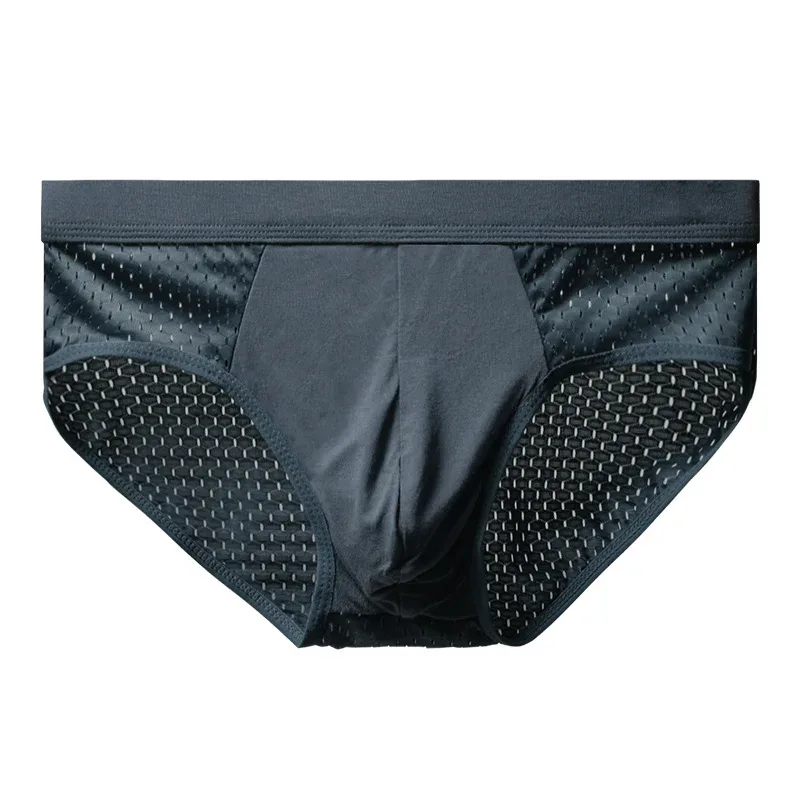 Männer Unterwäsche Männlich Dünne Atmungsaktive Dreieck Höschen für männer Eis Seide Slip Mesh Sexy Quadratische Ecke Hosen für männer Shorts