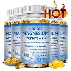 مکمل غذایی Daitea Magnesium Glycinate & Zinc - تقویت کننده سیستم ایمنی اعصاب استخوان - مناسب برای مردان و زنان