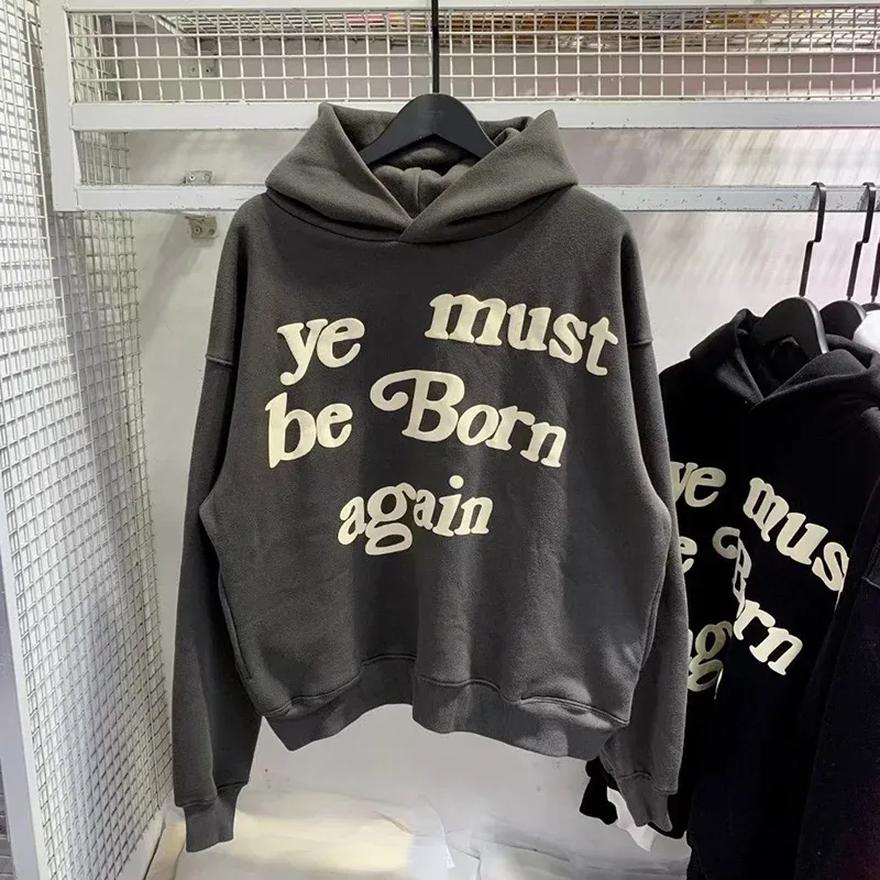 23FW Classic Foam Logo Ye Must Be Born Again Sudadera con capucha Hombres Mujeres Mejor calidad Oversize Kanye West CPFM.XYZ Sudaderas Multicolor