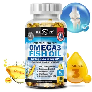 Starkes Omega-3-Fischöl 2250 mg, Wildfang. Hoher EPA-Gehalt von 1200 mg und DHA 900 mg. Unterstützt die Gesundheit von Herz, Gehirn, Augen, Gelenken und Haut
