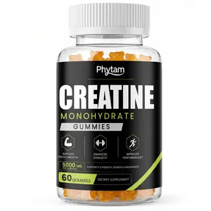5000mg கிரியேட்டின் மோனோஹைட்ரேட் பியர் கம்மீஸ் 60 கவுண்ட் மெல்லக்கூடிய தினசரி ஒர்க்அவுட் ஊட்டச்சத்து சப்ளிமெண்ட் தடகள செயல்திறன் மற்றும் தசை பராமரிப்பை ஆதரிக்கிறது