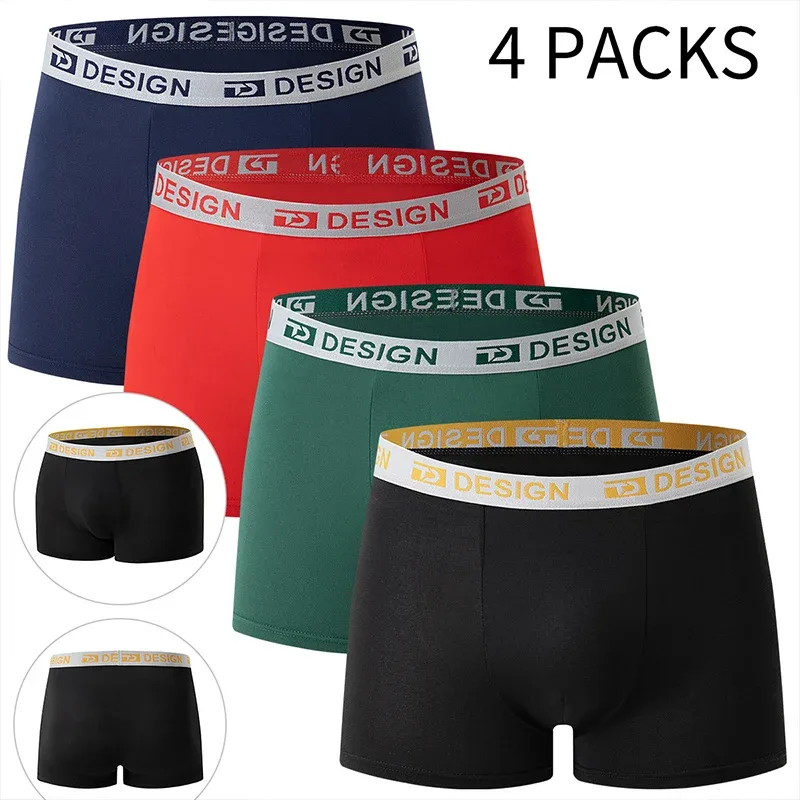 4-Piece Four Seasons Panlalaking Apat na Sulok Mabilis na Pagkatuyo Kumportableng Multi Color Fashion Sports Shorts Casual Home