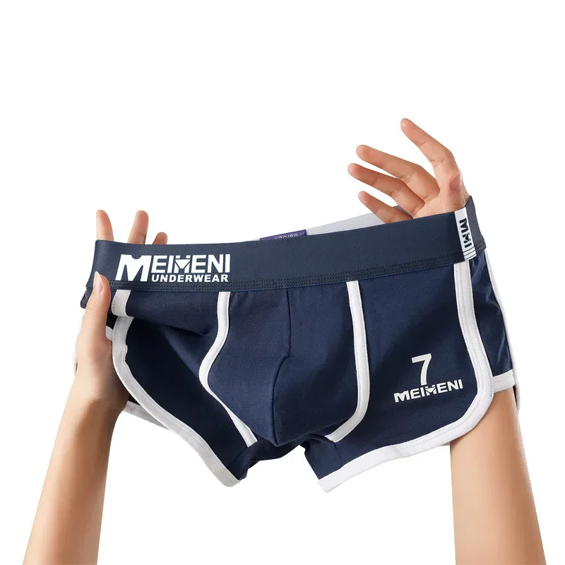 Homens troncos fashoin estiramento seta shorts u bolsa convexa respirável cuecas calzoncillo hombre roupa interior 3d virilha boxer