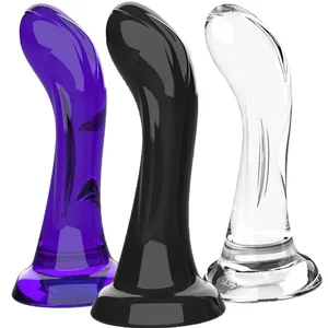 강력한 흡입 컵이있는 곡선 현실적인 딜도 라구 딜도 여성을위한 부드럽고 유연한 G-Spot 섹스 토이 남성 블랙 퍼플 클리어 실물 같은 딜로