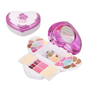 Make-up Kit Kompletní sada pro ženy Multifunkční All in One Box 32 barev Face Pudr Zvýrazňovač očních stínů štětec Make-up Paletka