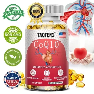 CoQ10 400mg - קואנזים Q-10 בעל ספיגה גבוהה ללא גלוטן ללא גלוטן טבעוני תוסף ויטמין תזונתיים תמיכה בנוגדי חמצון