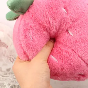 סופר רך כרית תות צעצוע Creative קל משקל חמוד כרית תות בובת קישוטי בובת דקורטיבית לילדות מתנה