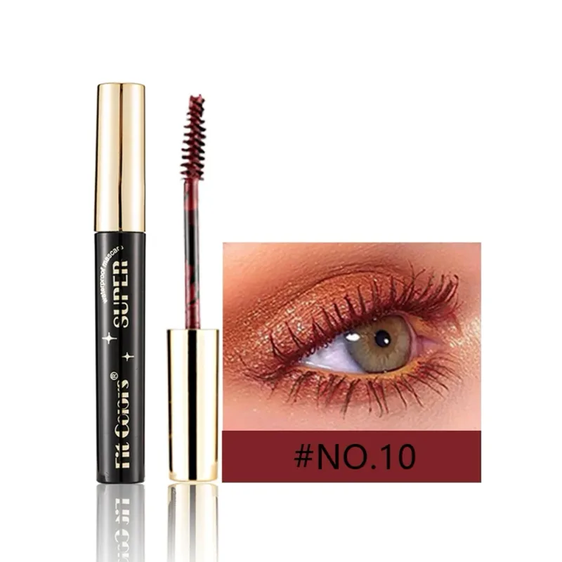 12 Colors Colored Mascara Waterproof Long-lasting Volumizing Curling Non-flaking Rainbow Eye Makeup Purple Blue Pink Green Red