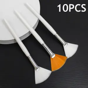 3-10 дана практикалық бет щеткасы DIY бет маскасы щеткасы жиынтығы жұмсақ желдеткіш макияж щеткалары косметика құралдары әйелдерге арналған сұлулық макияж щеткасы