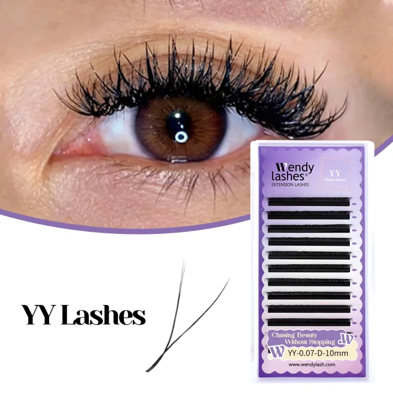 Wendy Lashes YY kształt przedłużanie rzęs automatyczne kwitnienie w kształcie litery W Bloom 3D 4D 5D 6D 8D gotowe materiały czarne rzęsy Cilios 5D