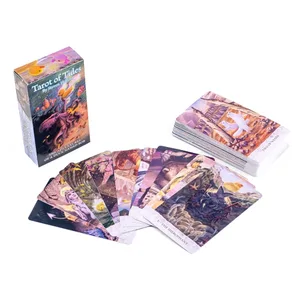 10,3*6 cm Gelgit Tarotu: Bob Adında Bir Ördeğin Maceraları - Çift Kabartmalı Kart Stoğu Benzersiz 78 Kartlı Tarot Destesi