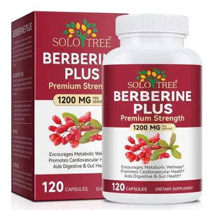 Berberine Plus Kapsler 1200mg Berberin HCl Metabolisme og fordøjelsessystemets tarmsundhed 120 kapsler