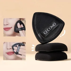 Soft Triangular Black Powder Puff Wet And Dry Dual-use Concealer Makeup Cushion