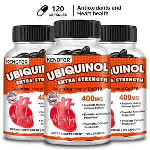Ubiquinol CoQ10 400 מ"ג סופטג'ל נוגד חמצון - צורה פעילה ספיגה מעולה תמיכה חיסונית ועור
