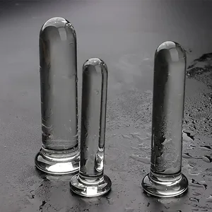 Läpinäkyvä Anal Plug Dildo Aikuisten Seksilelut Muotoinen Butt Plug Dildot BDSM Anal Pleasure Seksilelut Anal Trainer naisille ja miehille Pariskunta