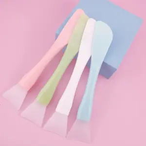 Wholesale Silicone Facial Head Mask Brush Soft Brushes Integrated Makeup Dual-use Mud Film Brush DIY Film Adjusting Beauty Tool