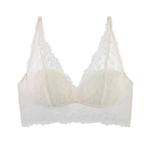 Light luxury lace sexy lingerie for women push-up bra for small busts side breast support vest-style beautiful back thin st