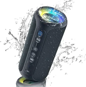 Difuzoare Bluetooth Ortizan Difuzor portabil TWS de 40 W cu sunet stereo Bas Bluetooth 5.3 Wireless USB tip C pentru exterior Baterie de 6600 mAh